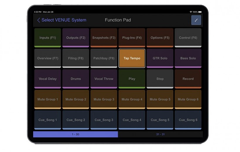 AVID Venue S6L 系統(tǒng)升級(jí)，可通過 iOS 控制呈現(xiàn)體育場(chǎng)大小的演出