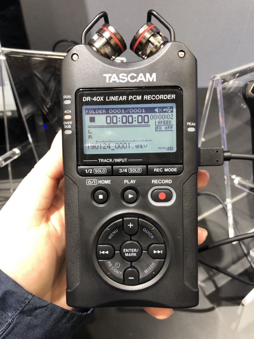 NAMM 2019 展會(huì)：Tascam 三款 DR-X 系列手持錄音機(jī)第一時(shí)間上手