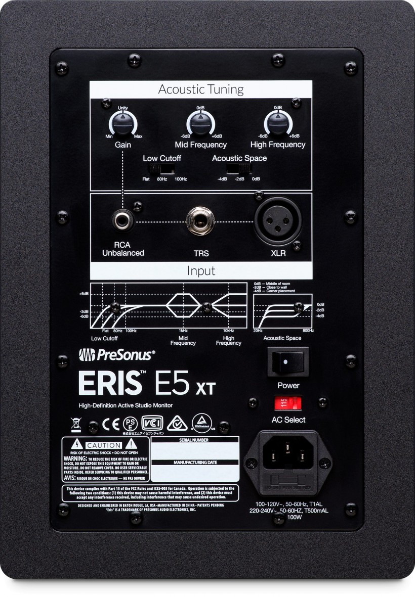 PreSonus 升級(jí)前置導(dǎo)向孔的 Eris 系列近場(chǎng)監(jiān)聽(tīng)音箱到 E5 XT 和 E8 XT