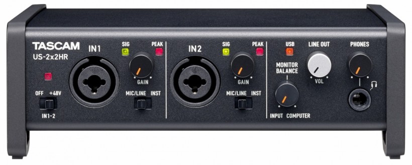 Tascam 發(fā)布新 US-HR 系列三款 USB-C 音頻接口：US-1x2HR、US-2x2HR、US-4x4HR