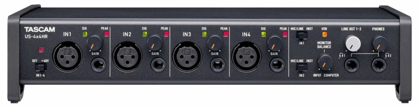 Tascam 發(fā)布新 US-HR 系列三款 USB-C 音頻接口：US-1x2HR、US-2x2HR、US-4x4HR